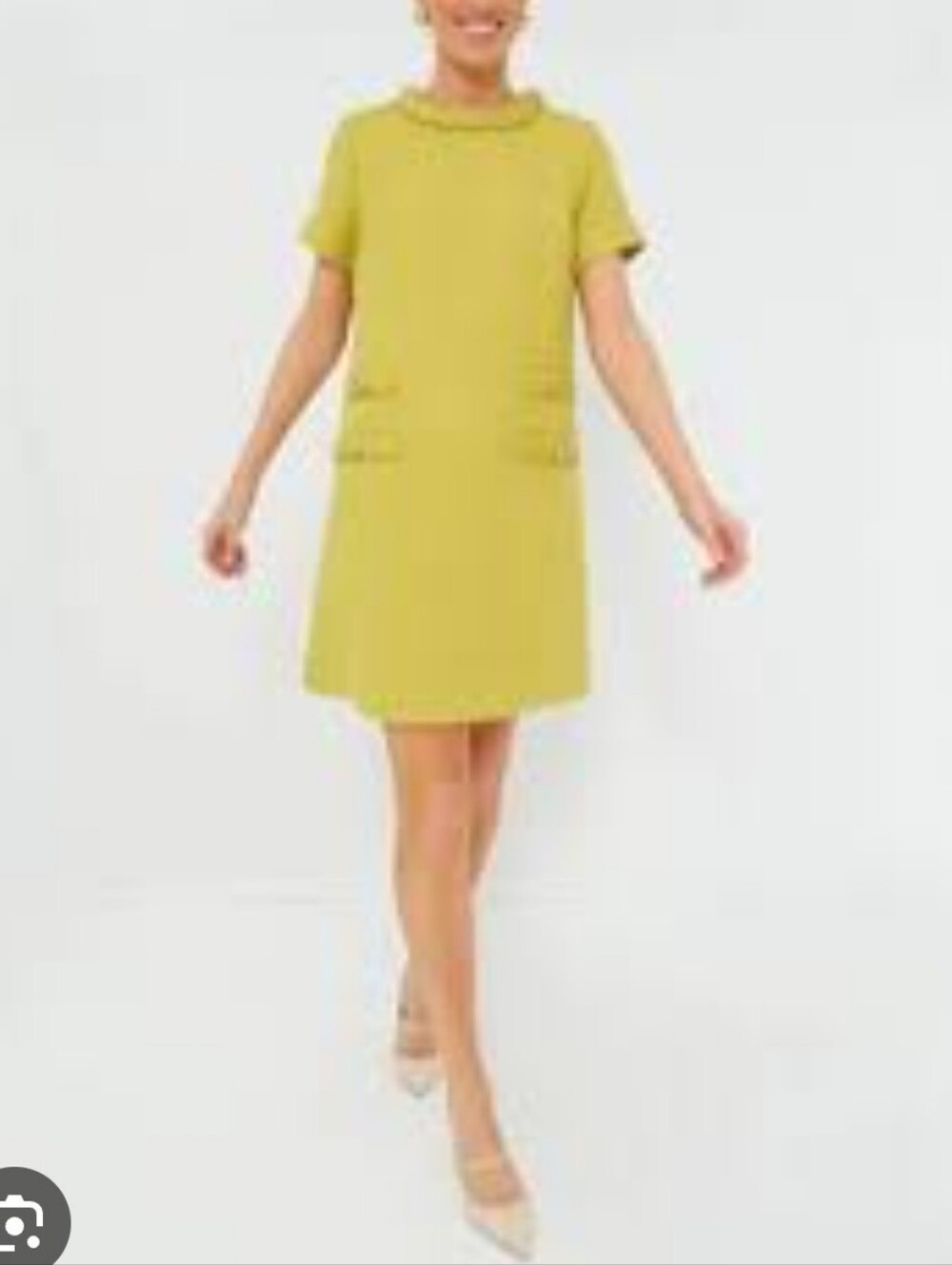 Tuckernuck Jackie Tweed Shift Dress In Limoncello - Yellow. Size S. New W Tag.